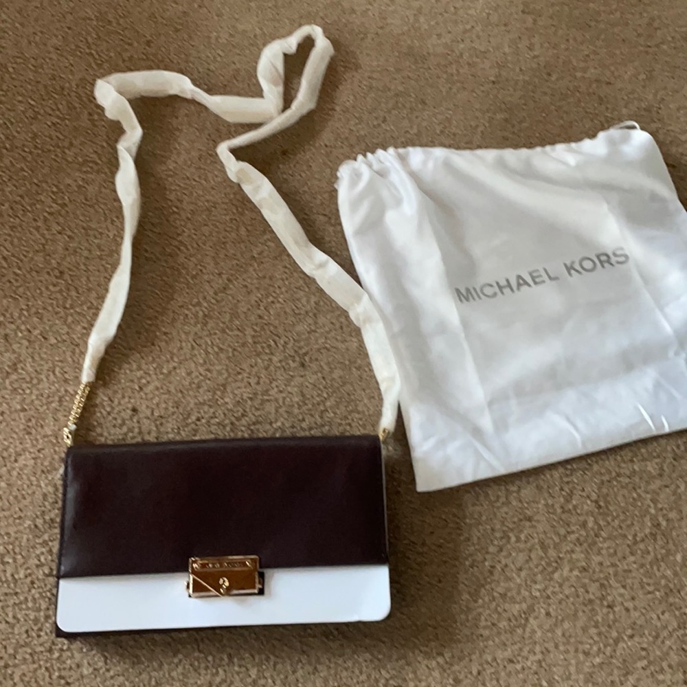 Michael Kors crossbody bag with gold hardware